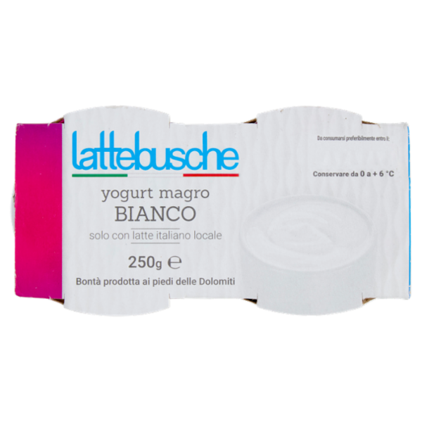 lattebusche yogurt magro Bianco 2 x 125 g