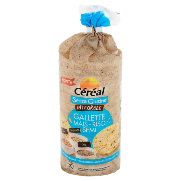 Céréal Senza Glutine Gallette Mais - Riso - Semi 115 g