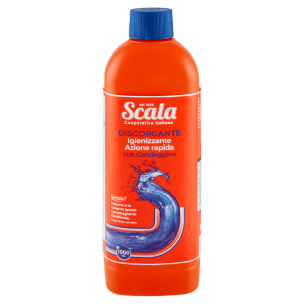Scala Disgorgante Igienizzante Azione Rapida con Candeggina 1000 ml