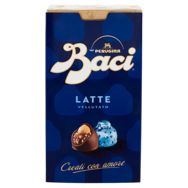 BACI PERUGINA Latte Cioccolatini ripieni al Gianduia e Nocciole Scatola 200g