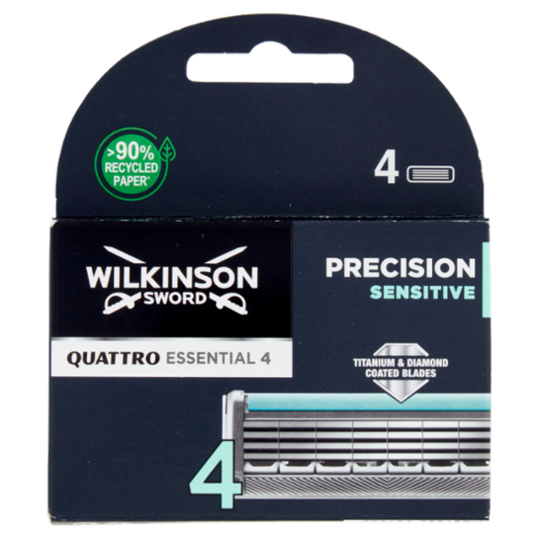Wilkinson Sword Quattro Essential 4 Sensitive Lame x4