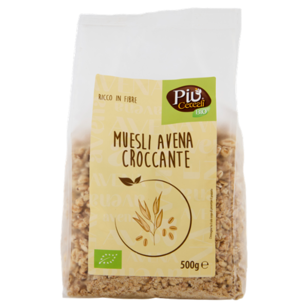 Più Cereali Bio Muesli Croccante Bio Avena Bio 500 g