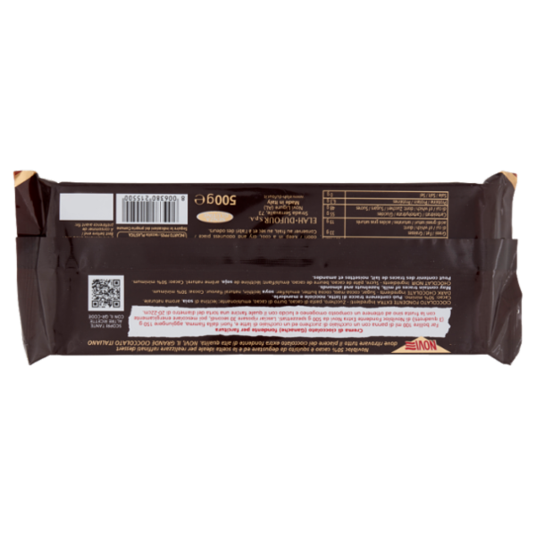 Novi Novibloc 50% Cacao Cioccolato Fondente Extra 500 g