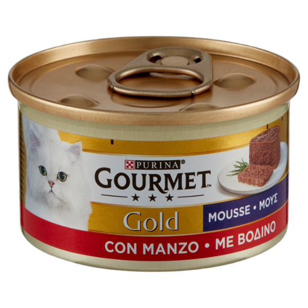 PURINA GOURMET Gold Mousse con Manzo 85 g