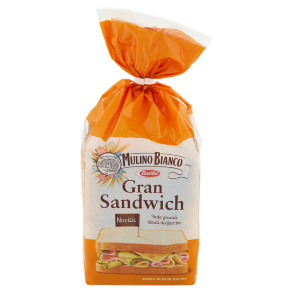 Mulino Bianco Gran Sandwich Pane Bianco Ideale per Panini 500g
