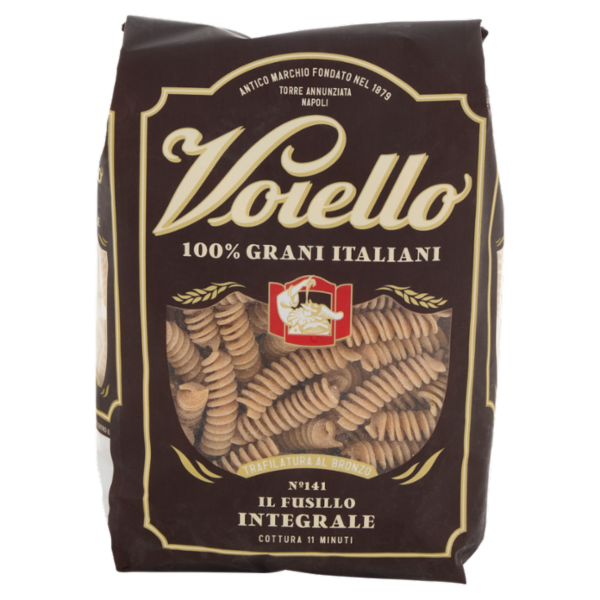 Voiello Pasta Il Fusillo Integrale N°141 grano Aureo 100% italiano Trafilata bronzo 500g