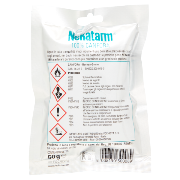 Nekatarm 100% Canfora Perle Profumate per Armadi e Cassetti 50 g