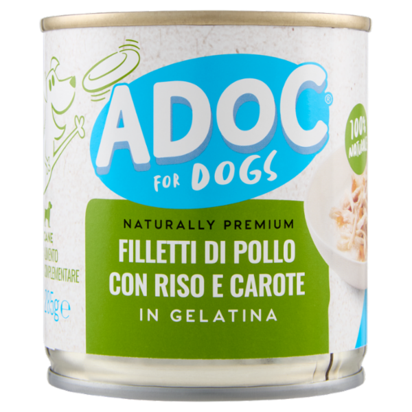 ADoC Naturally Premium Pollo con Riso e Carote 285 g