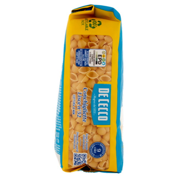 De Cecco Conchigliette Lisce n°52 500 g