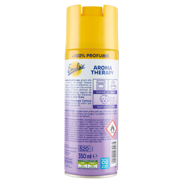 Emulsio Aroma Therapy Doppia Fragranza Lavanda Fiori d'Arancio 350 ml