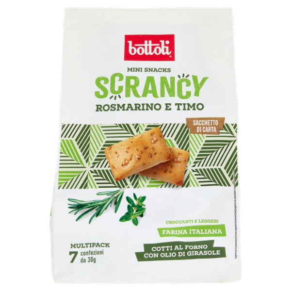 bottoli Mini Snacks Scrancy con Rosmarino & Timo 6 x 35 g