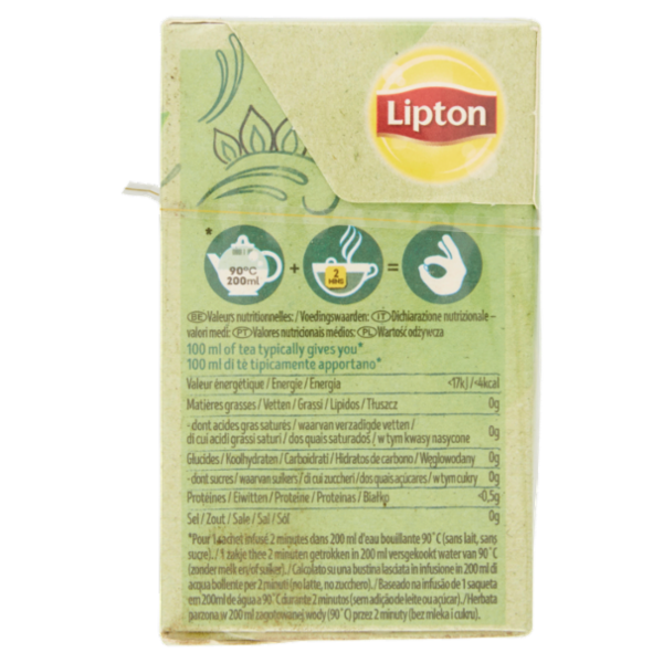 Lipton Té Verde Bio Nature 20 Filtri 28 g