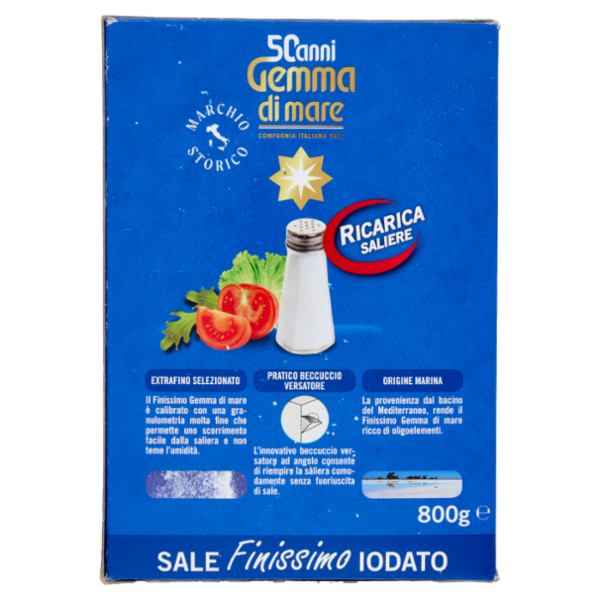 Gemma di mare Sale Finissimo Iodato 800 g