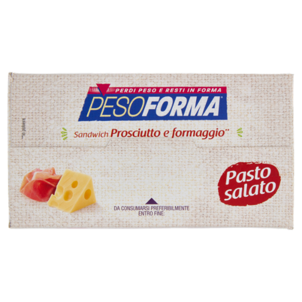 Pesoforma Sandwich Prosciutto e formaggio** 8 x 25 g