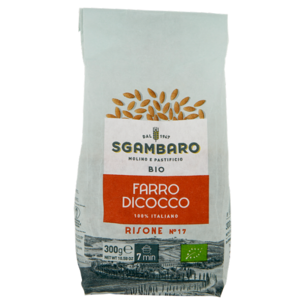 Sgambaro Bio Farro Dicocco Risone N°17 300 g