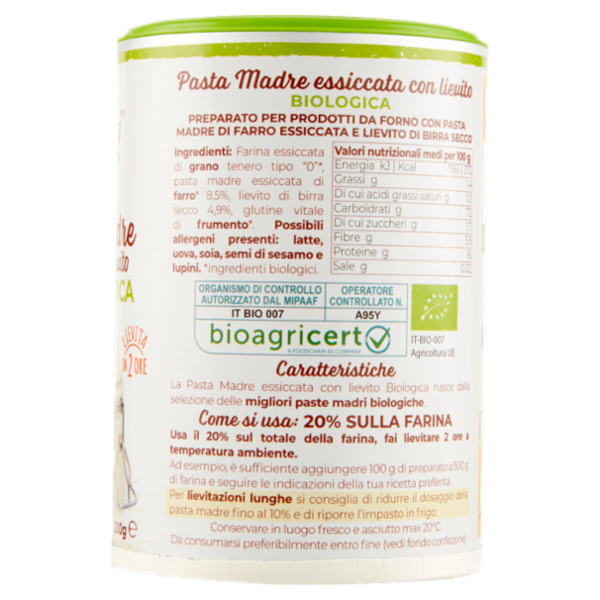 Ruggeri Pasta Madre essiccata con lievito Biologica 200 g
