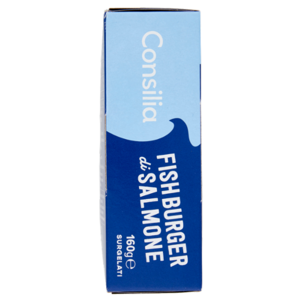 Consilia Fish Burger di Salmone Surgelato 2x80 g
