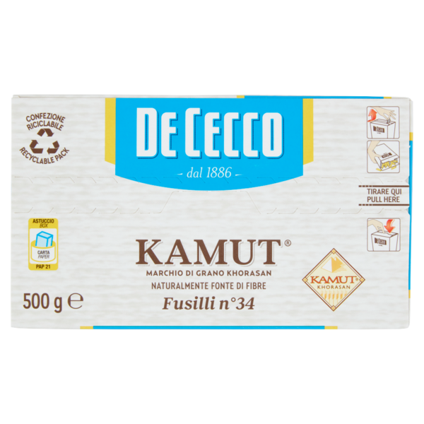 De Cecco Kamut Fusilli n°34 500 g