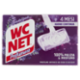 Wc Net - Tavoletta Profumoso 3 Effect, Detergente Igienizzante Solido WC, Lavender Fresh, 4 Pezzi