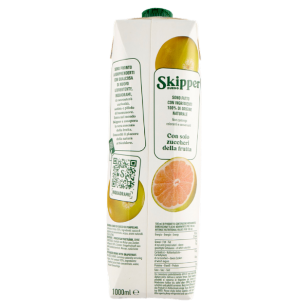 Zuegg Skipper Senza zuccheri aggiunti* Pompelmo 1000 ml