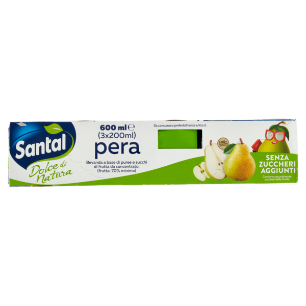 Santàl Dolce di Natura pera Senza Zuccheri Aggiunti 3 x 200 ml