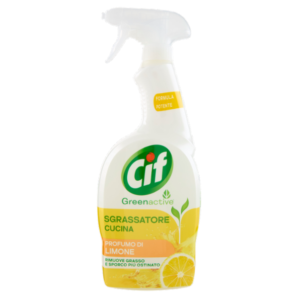 Cif Greenactive Sgrassatore Cucina Profumo di Limone 650 ml