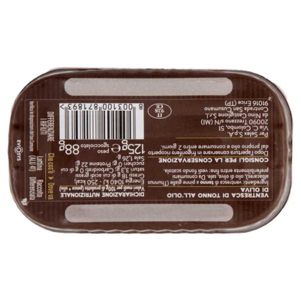 Selex Saper di Sapori Ventresca di Tonno all'Olio di Oliva 125 g