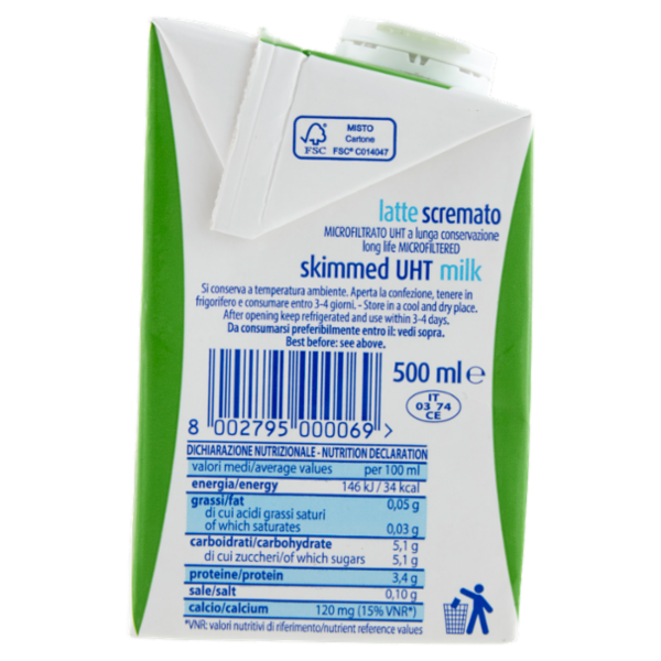 sterilgarda latte scremato Microfiltrato 500 ml