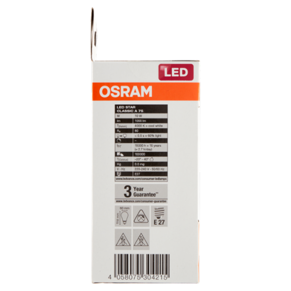 Osram Led Star Classic A 75 Cool White 10 W E27