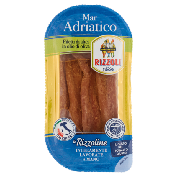 Rizzoli le Rizzoline Mar Adriatico Filetti di alici in olio di oliva 40 g