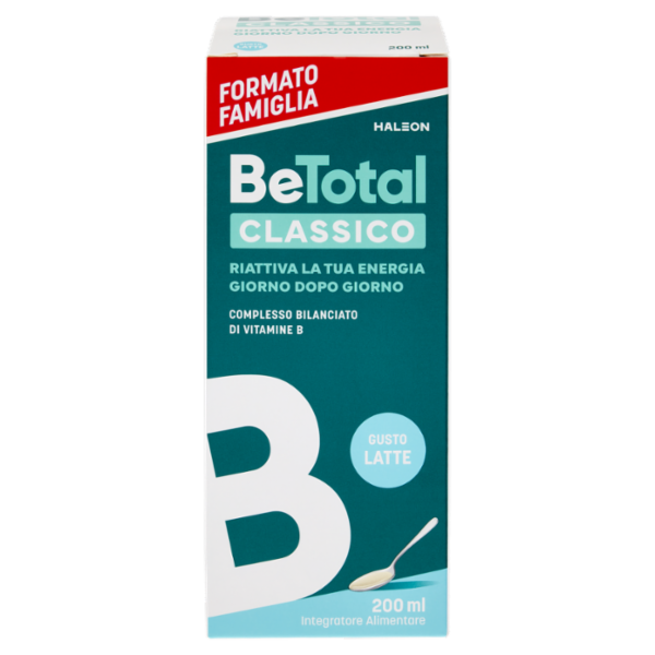 BeTotal Vitamina B Supporto per stanchezza e sistema immunitario Adulti e Bambini 3+ Classico 200 ml