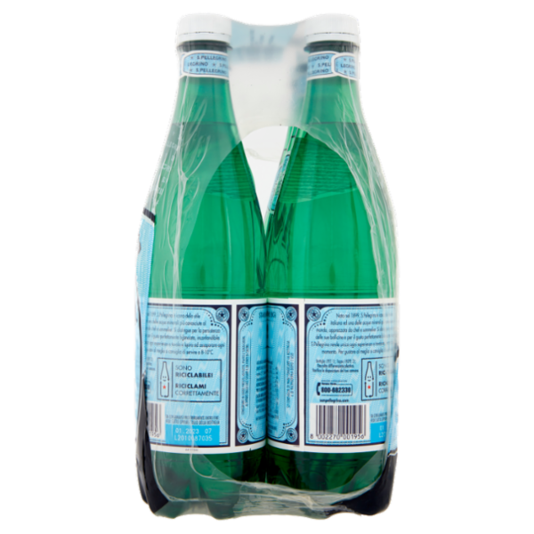 S.PELLEGRINO, Acqua Minerale Naturale Frizzante 75cl x 6