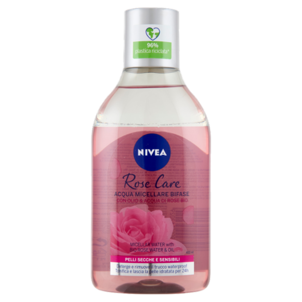 Nivea Rose Care Micellar Water with Bio Rose Water & Oil Face - Eyes 400 ml