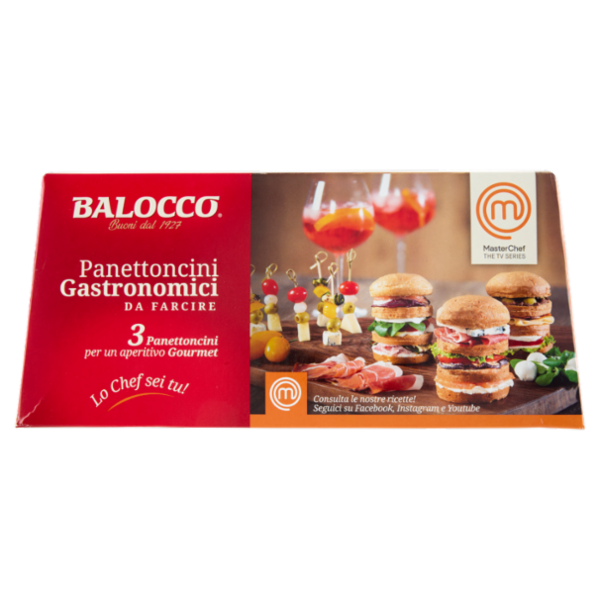 Balocco Panettoncini Gastronomici da Farcire Masterchef 3 x 80 g