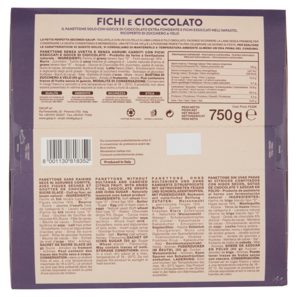 Galup Fichi e Cioccolato 750 g