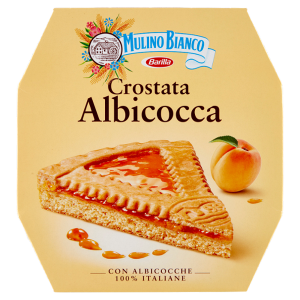 Mulino Bianco Crostata Albicocca con 100% Albicocche Italiane e Farina Sostenibile 475g