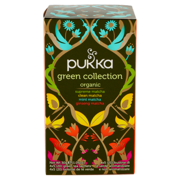 pukka green collection organic 4 x 5 bustine 30 g