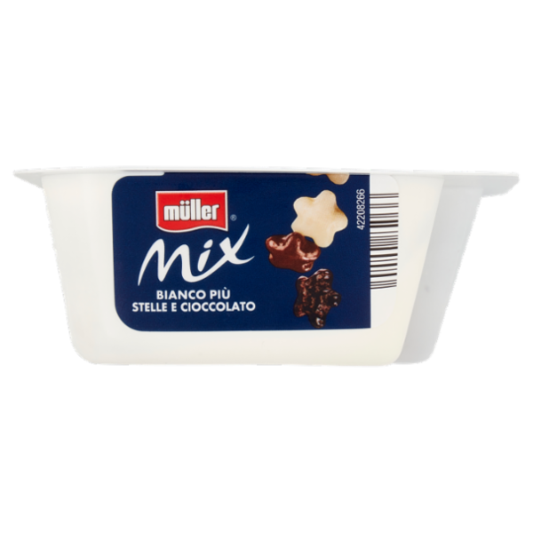 müller Mix Yogurt Bianco Più Stelle al Cioccolato 150 g