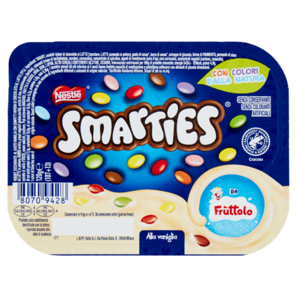 SMARTIES da Fruttolo alla vaniglia 120 g