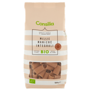 Consilia Pasta Di Semola Integrale Mezze Maniche Biologiche 500 g