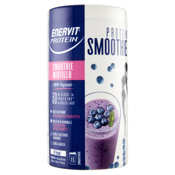 Enervit Protein 100% Vegetale Protein Smoothie Mirtillo 13 Smoothie 520 g