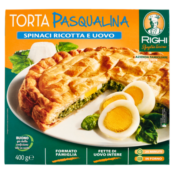Righi Torta Pasqualina Spinaci Ricotta e Uovo 400 g