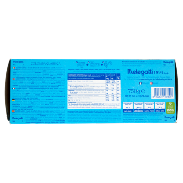 Melegatti 1894 Colomba Classica 750 g