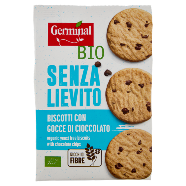 Germinal Bio Biscotti Senza Lievito Gocce di cioccolato 250 g