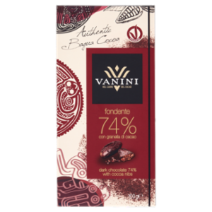 Vanini Fondente 74% Con Granella Di Cacao 100 g