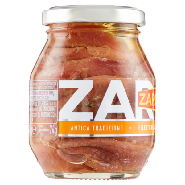 Zarotti Filetti di Alici Classici in olio di semi di Girasole 140 g