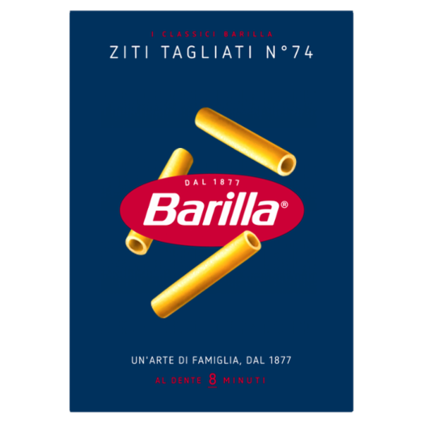 Barilla Pasta Ziti Tagliati n.74 100% Grano Italiano 500g