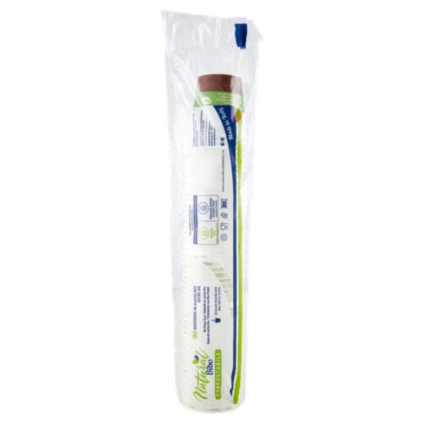Natural Bibo Compostabile Bicchieri in Carta Bio 80/85 ml 50 pz
