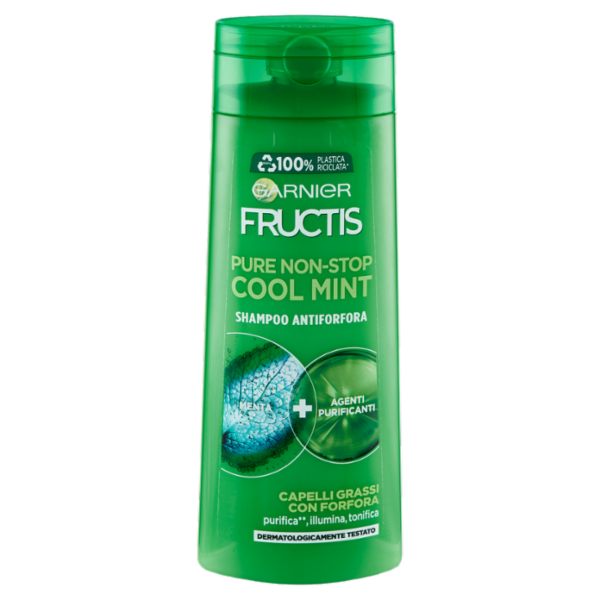 Garnier Shampoo Fructis Antiforfora Menthol Fresh, Antiforfora e Antibatterico, 250 ml