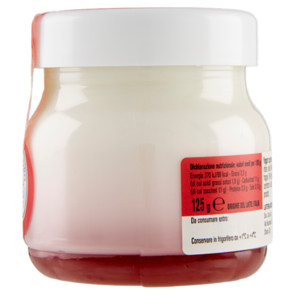AlpiYò Yogurt di Valtellina Intero con confettura extra di Fragola 125 g